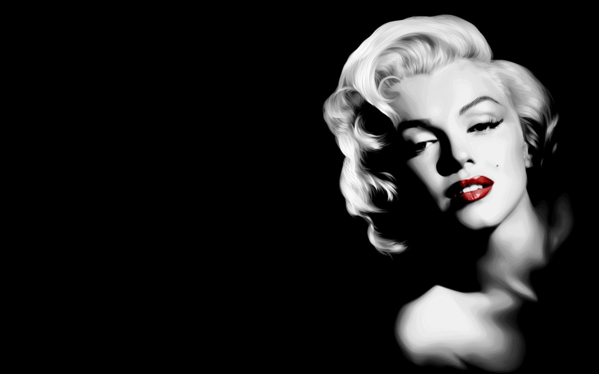 Marilyn Monroe ritratto bianco e nero, 1920x1200 Full HD+, iMac