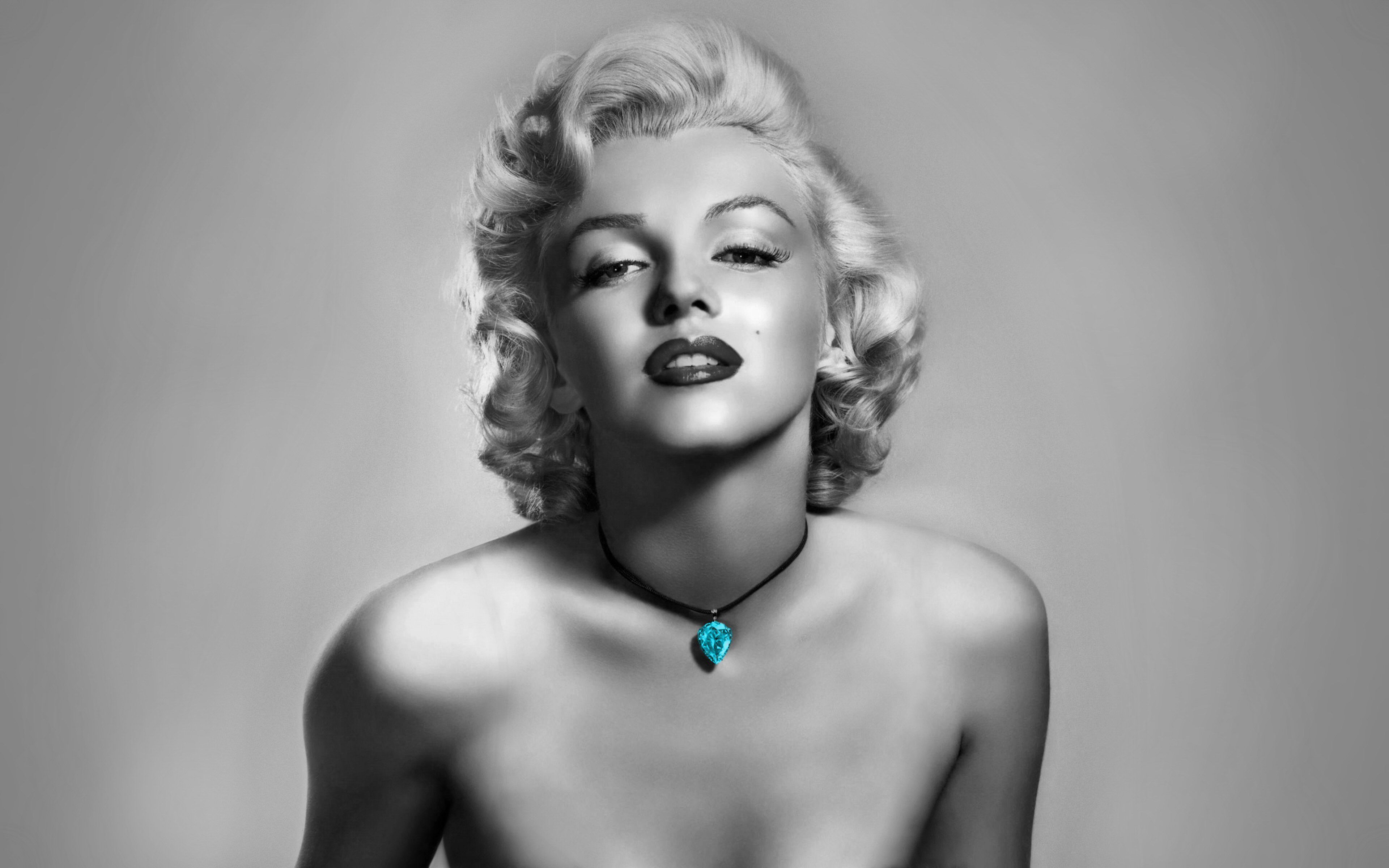 Marilyn Monroe ritratto bianco e nero, 3840x2400 4K, Desktop 4K