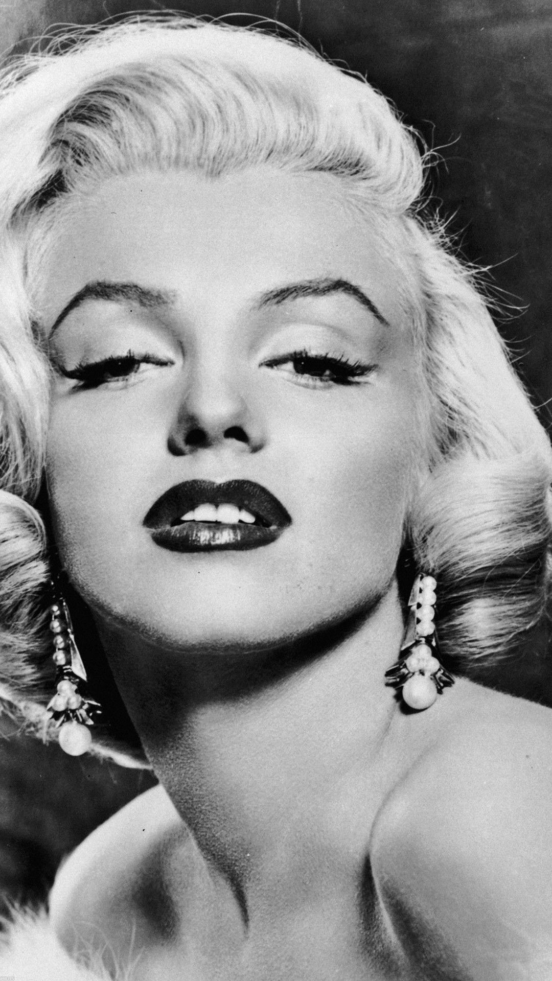Marilyn Monroe ritratto bianco nero, 1080x1920 Full HD Verticale, iPhone Plus