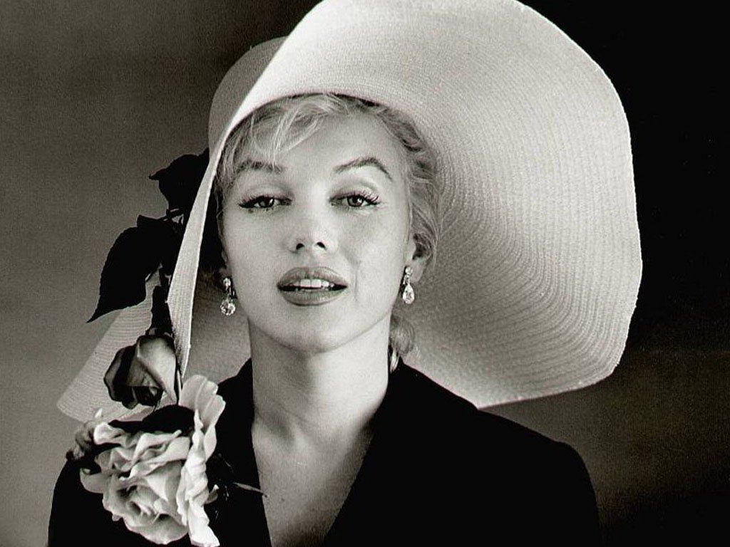 Marilyn Monroe cappello bianco, 1024x768 HD, PC Desktop