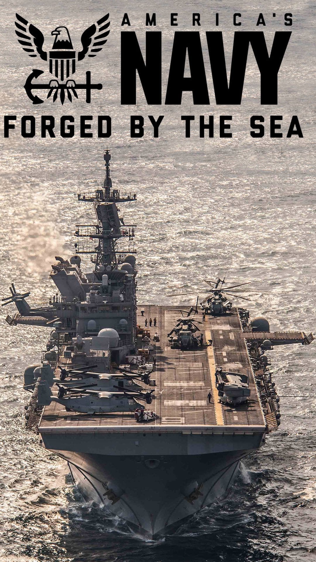 Nave militare America's Navy, 1080x1920 Full HD Verticale, Smartphone