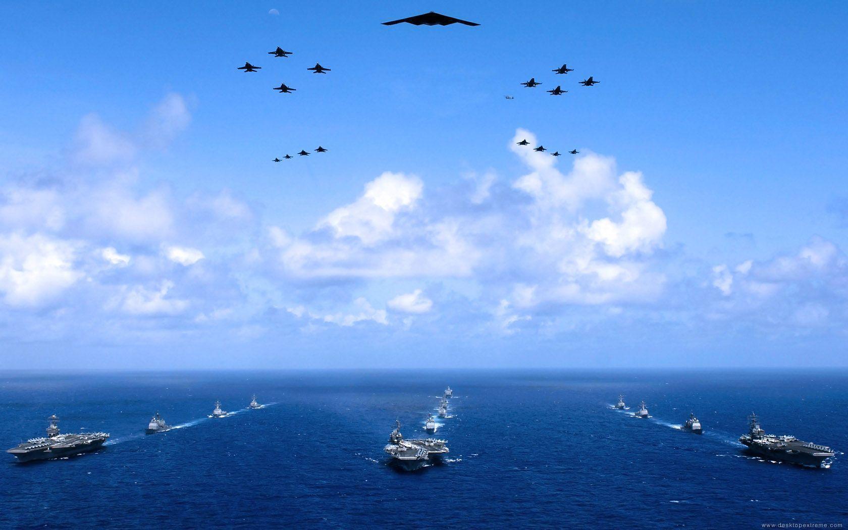 Flotta navale e aerei militari, 1680x1050 900p, PC