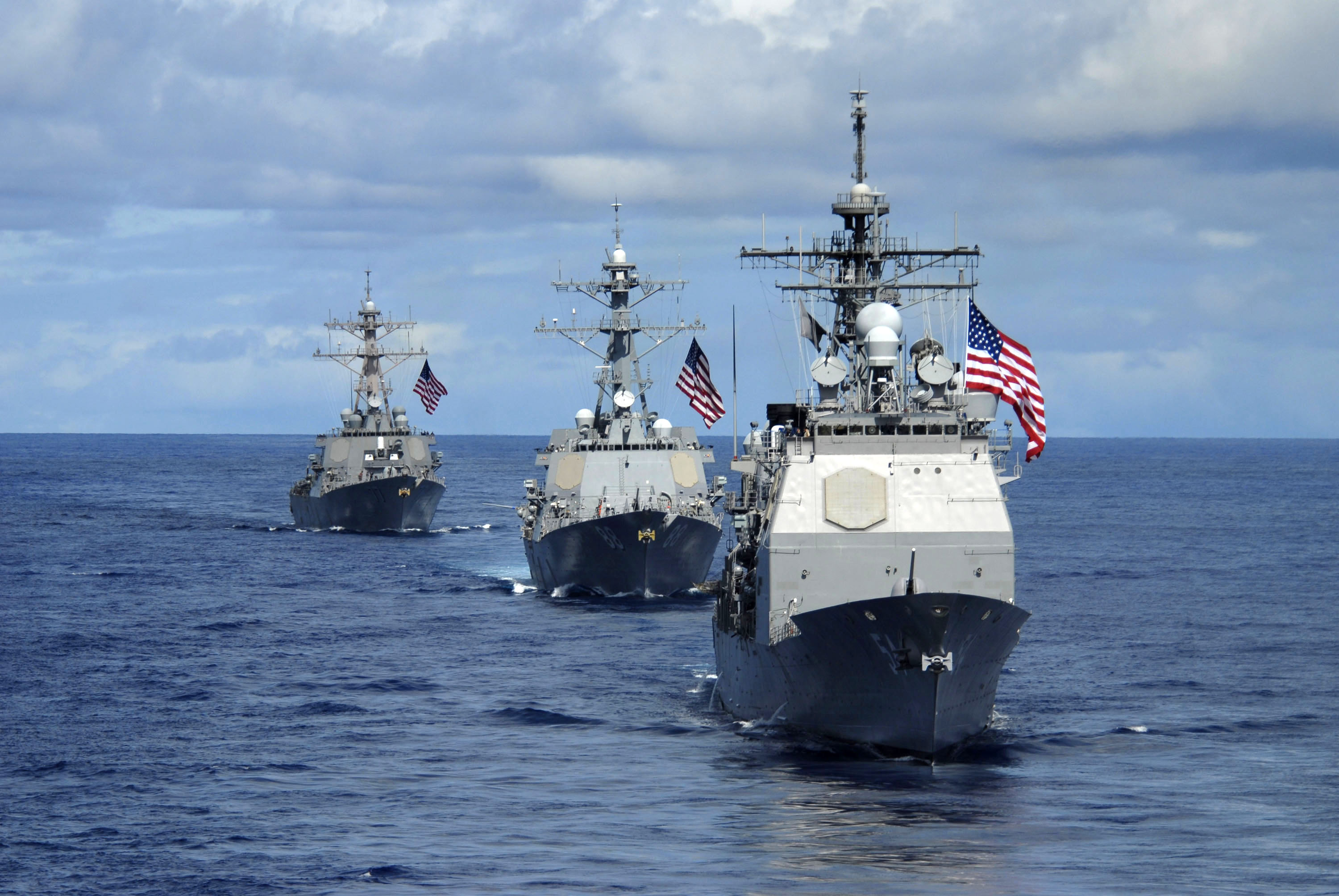 Navi militari US Navy in mare, 3000x2008 WQXGA, PC