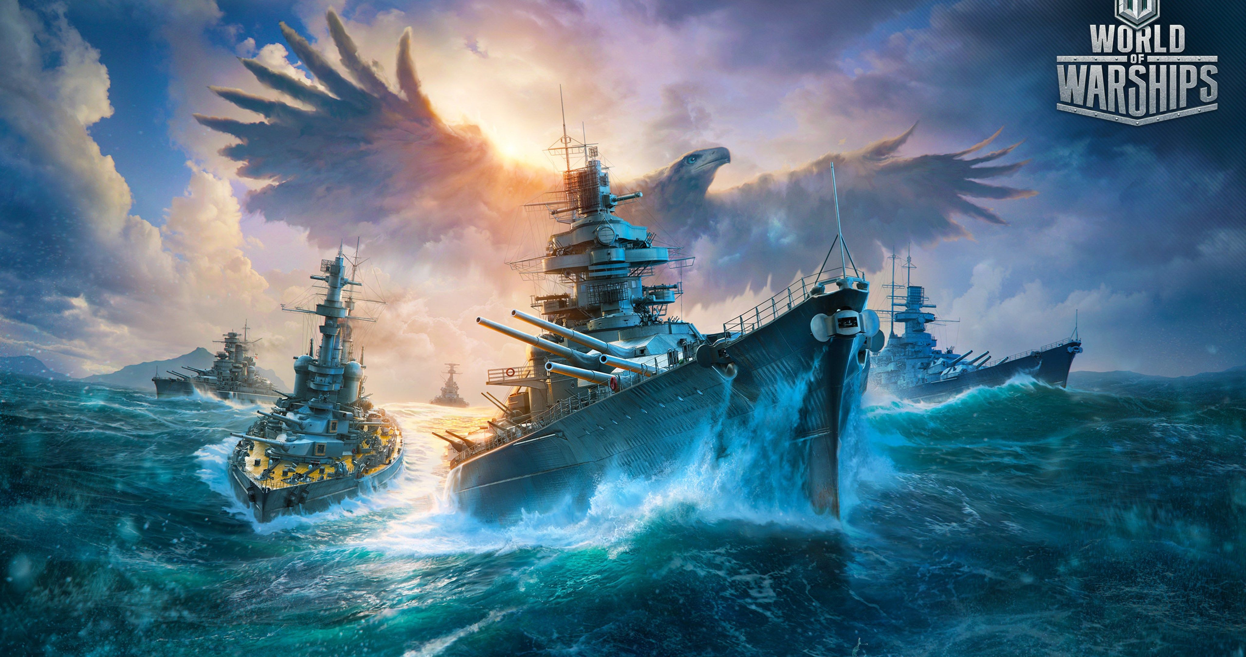 World of Warships navi da guerra, 4096x2160 UHD, PC 4K