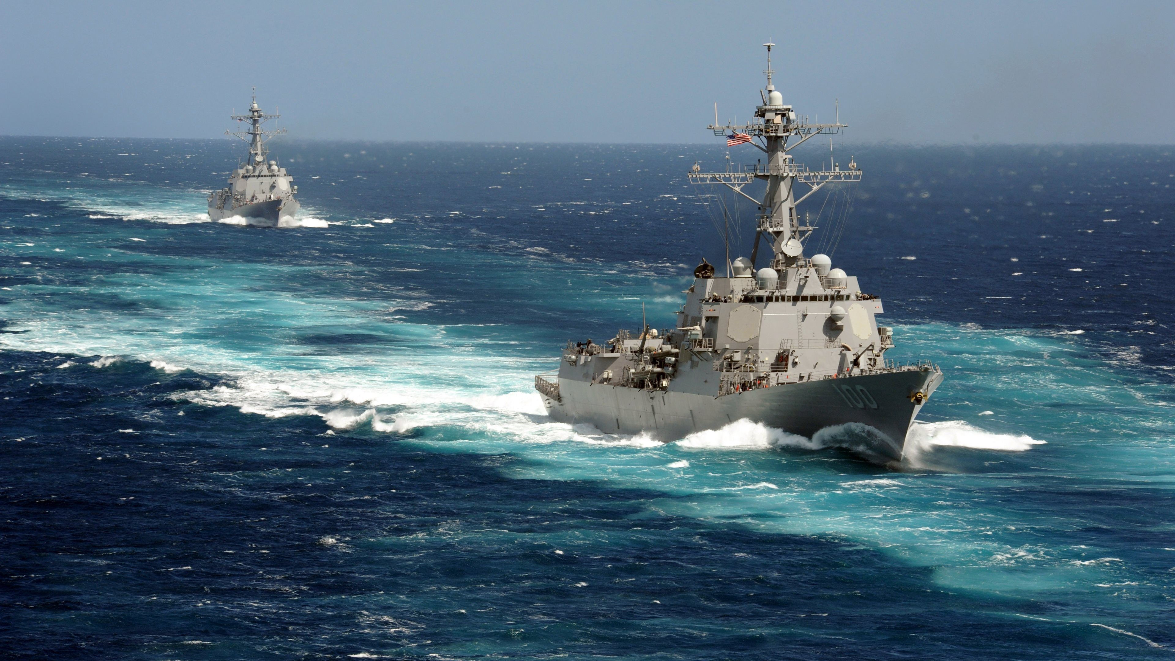 Navi militari in mare, 3840x2160 UHD, PC 4K