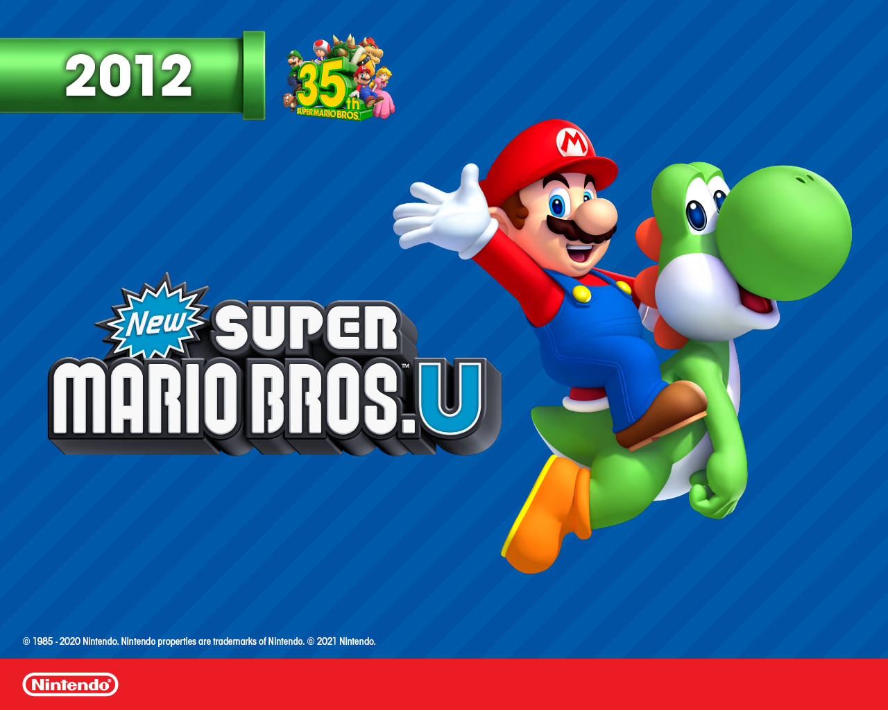 Mario e Yoshi, New Super Mario Bros, 1280x1024 HD, ROG Asus Laptop