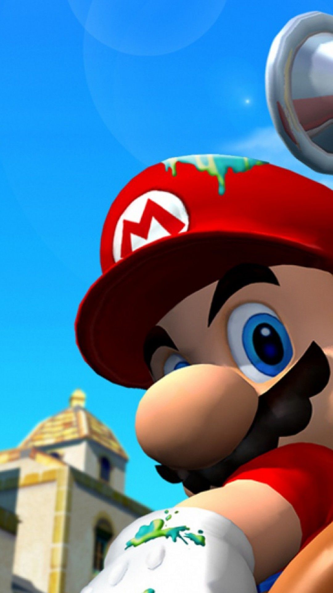 Mario primo piano Nintendo, console giapponese, 1080x1920 Verticale, Mobile