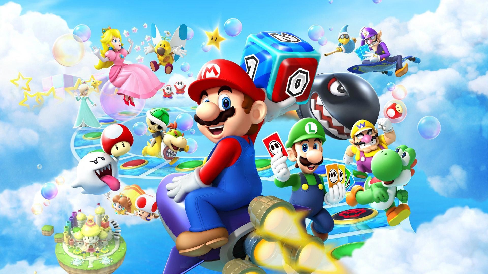 Personaggi Mario Bros party, 1920x1080 Full HD 1080p, PC