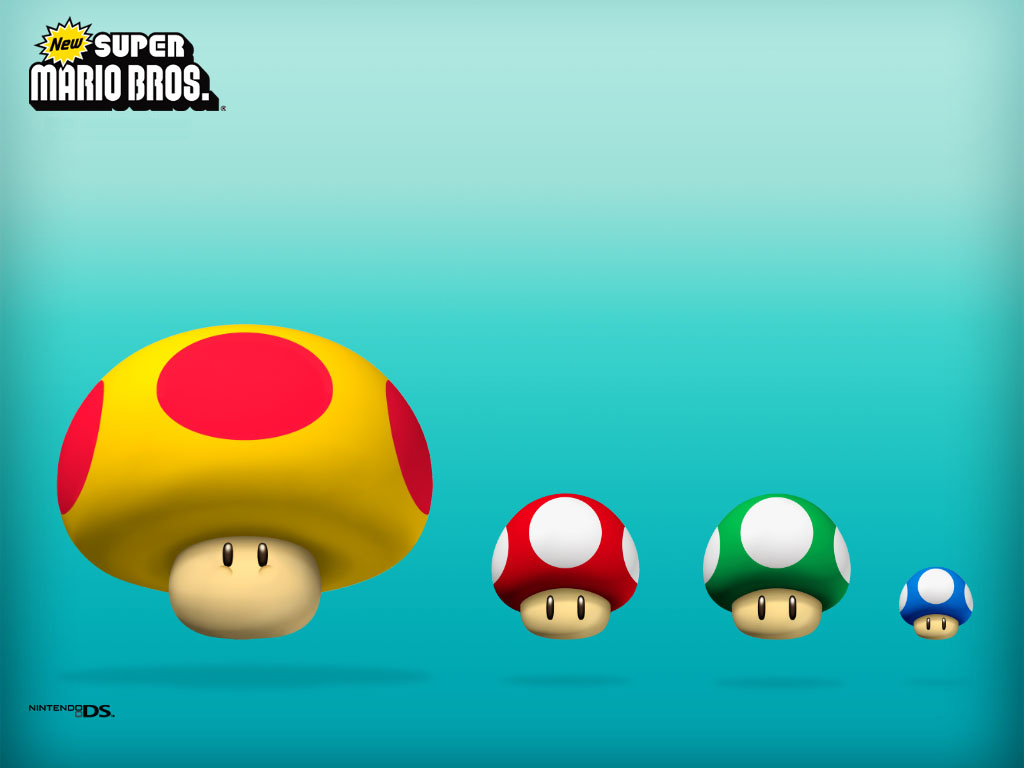 Funghi Super Mario Bros, 1024x768 HD, Laptop