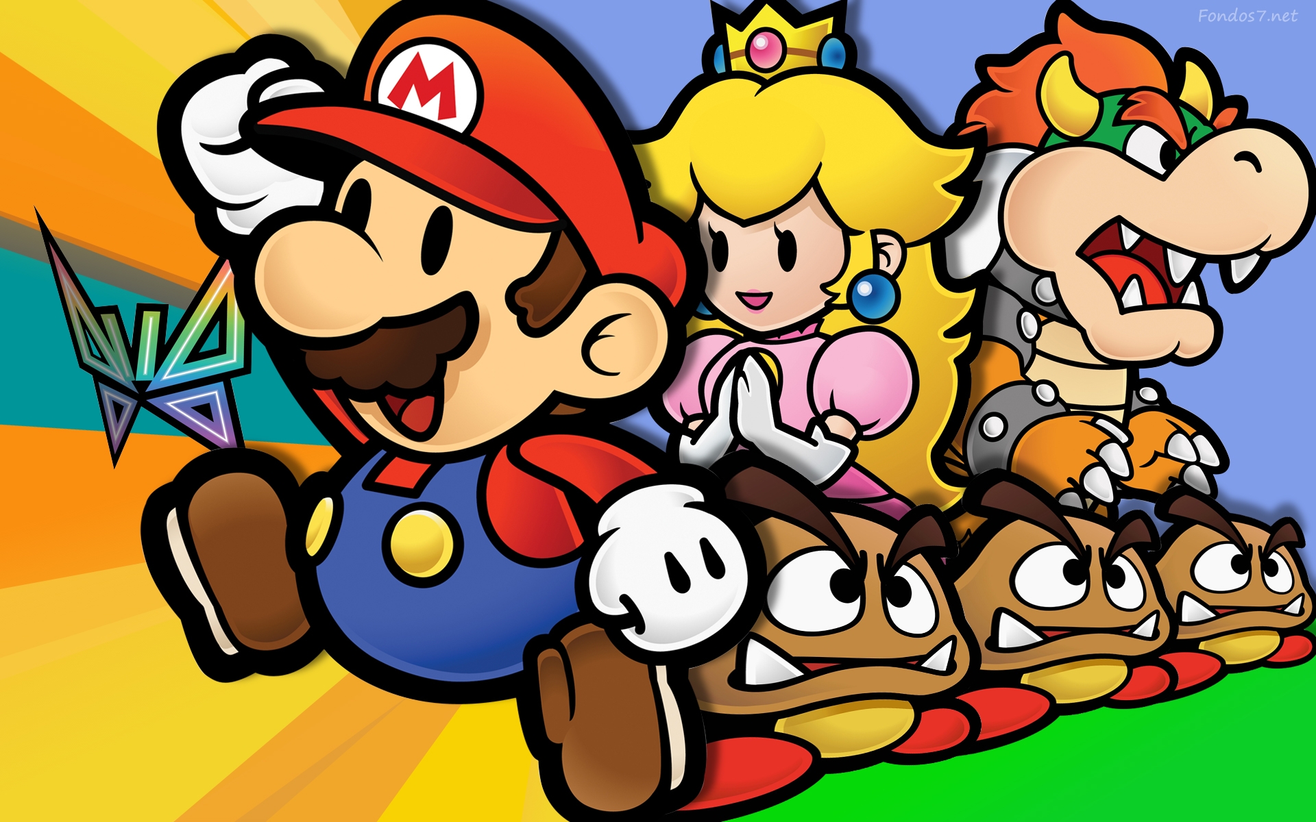 Mario, Peach, Bowser, Goomba, 1920x1200 Full HD+ WUXGA, PC Desktop