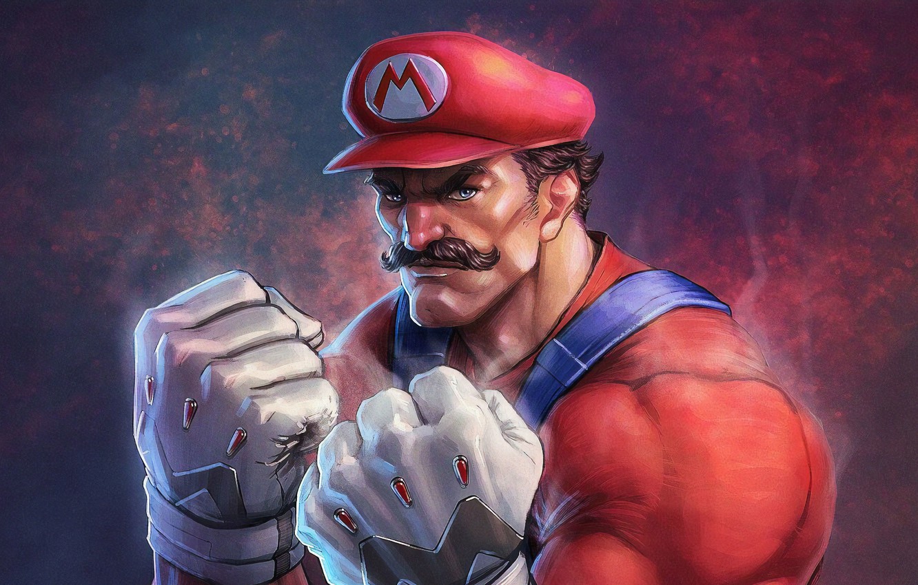 Mario muscoloso stile realistico, 1332x850 HD, Desktop
