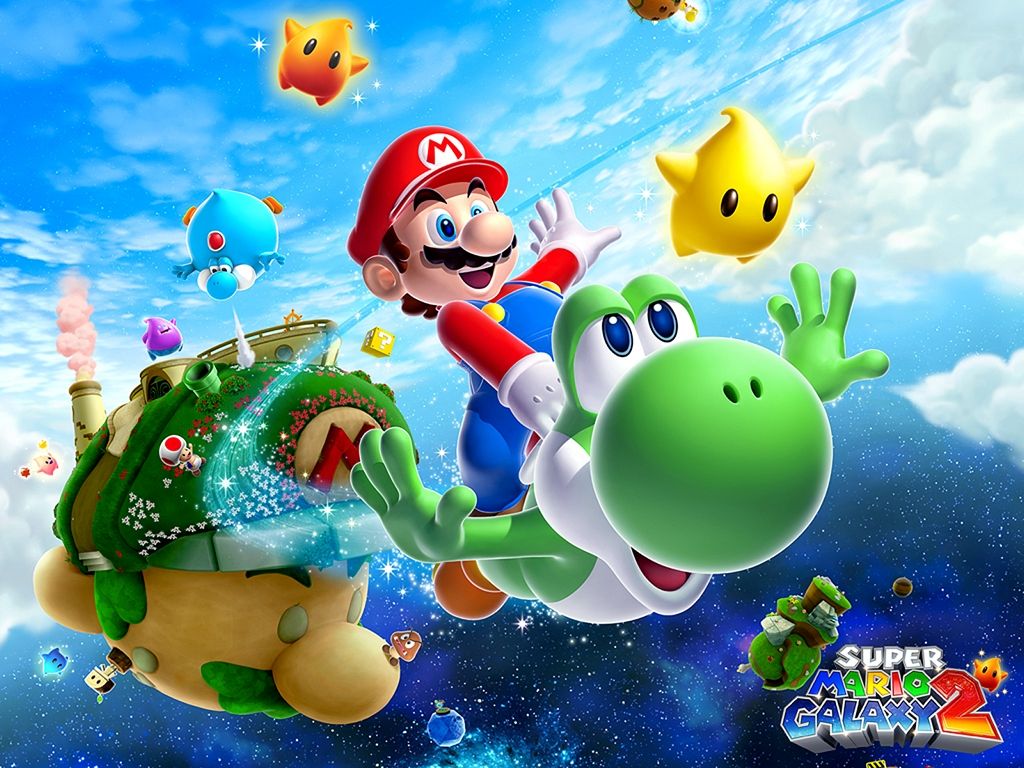 Mario e Yoshi Super Mario Galaxy, 1024x768 HD, iMac
