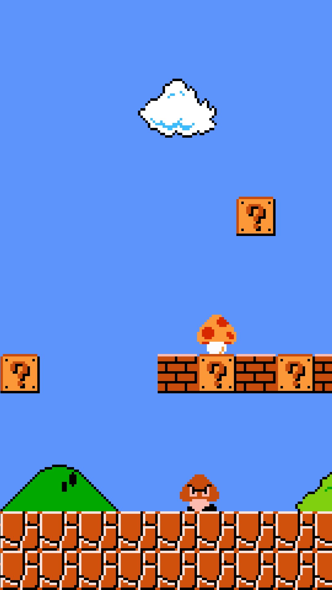 Super Mario Bros pixel art, 1080x1920 Verticale, iPhone Air