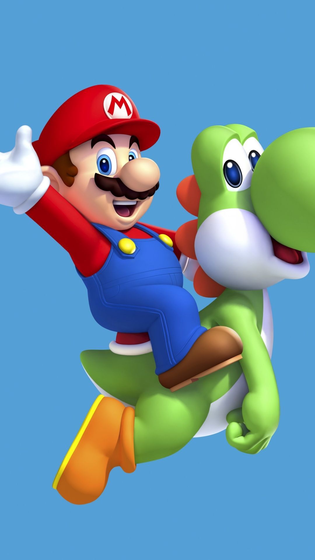 Mario in sella a Yoshi, 1080x1920 Full HD Verticale, iPhone Air