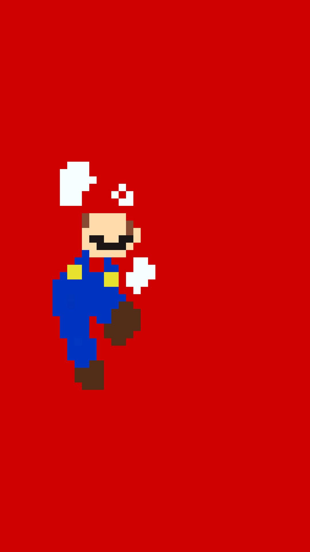 Mario pixel art retro, 1080x1920 Verticale, iPhone Pro