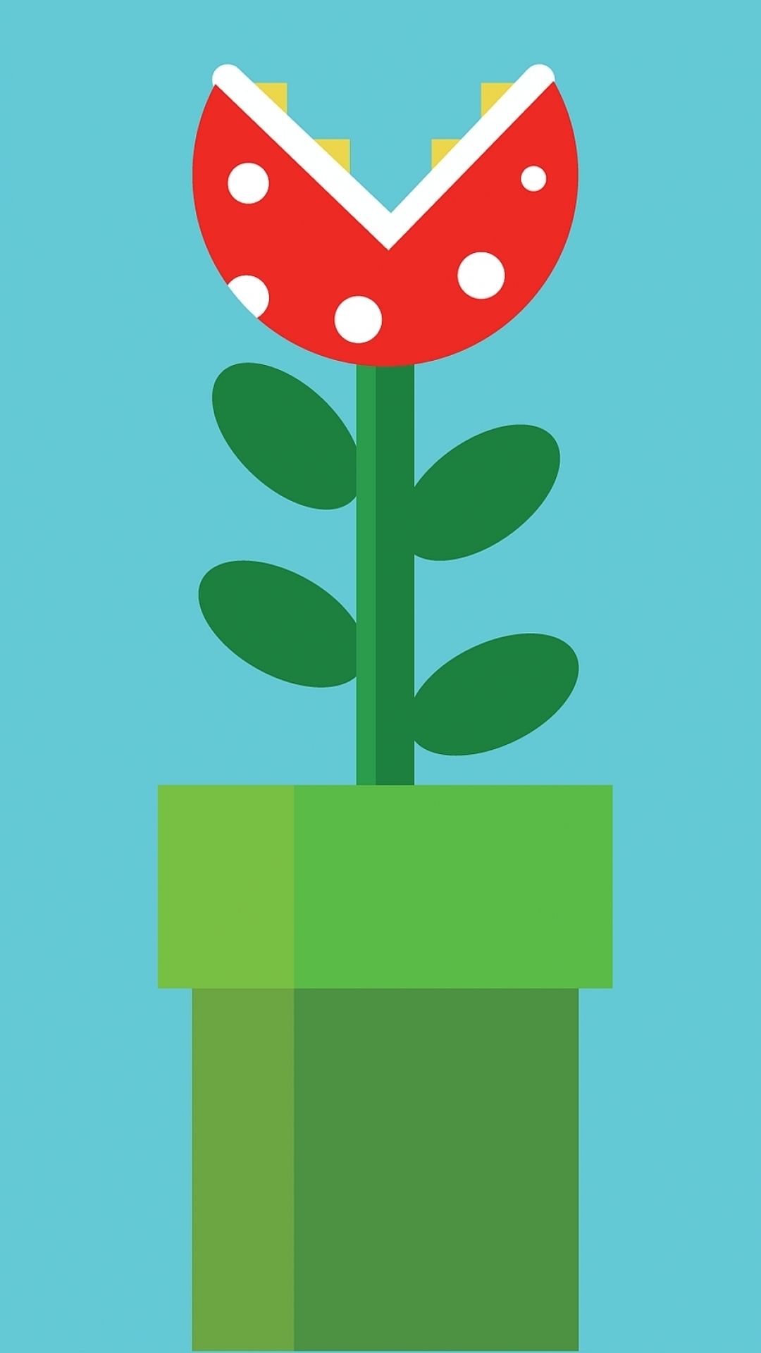 Pianta Piranha Mario in tubo, Nintendo, 1080x1920 Verticale, iPhone Pro