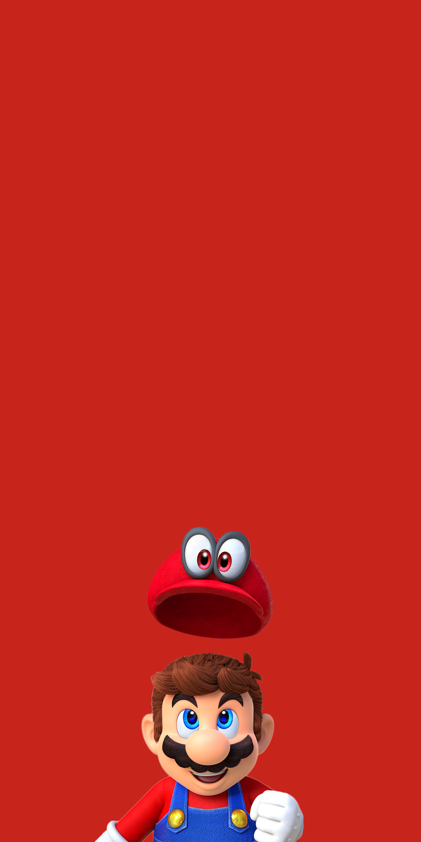 Mario e cappello Cappy rosso, idraulico, 1440x2880 Full HD Verticale, iPhone Air