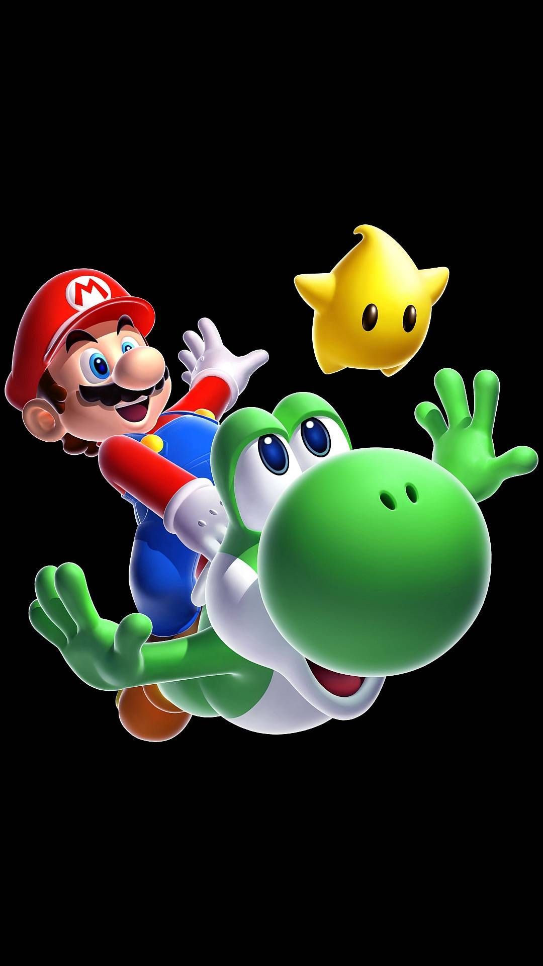 Mario e Yoshi, stella, 1080x1920 Verticale, iPhone Air