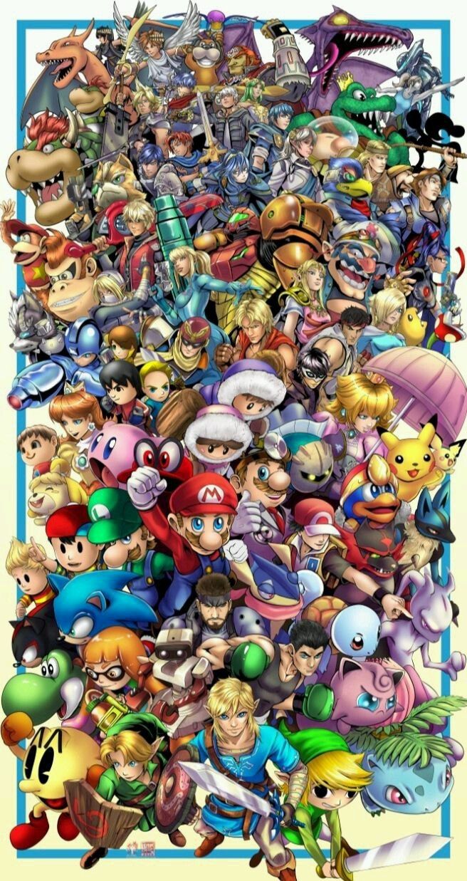 Personaggi Super Smash Bros N64, 656x1237 Verticale, POCO