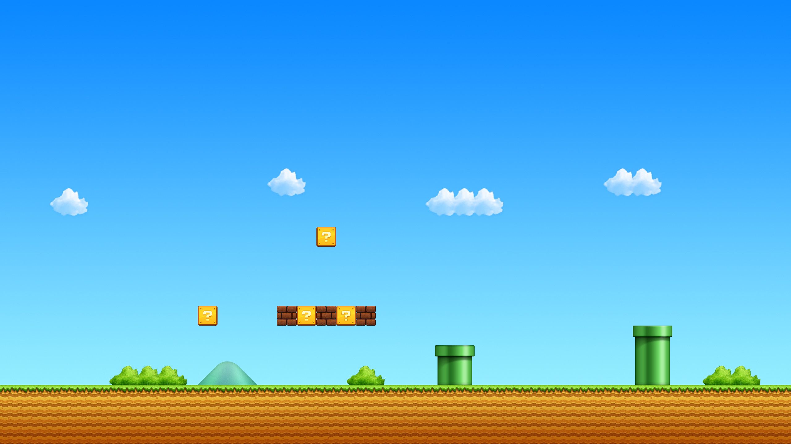 Super Mario livello pixel art, 2560x1440 1440p, Desktop