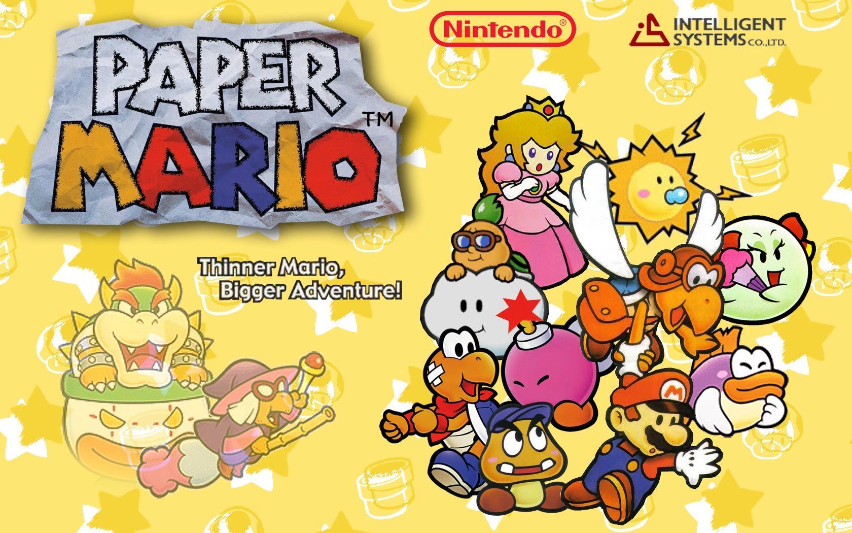 Paper Mario personaggi Nintendo, console giapponese, 1680x1050 HD, Desktop