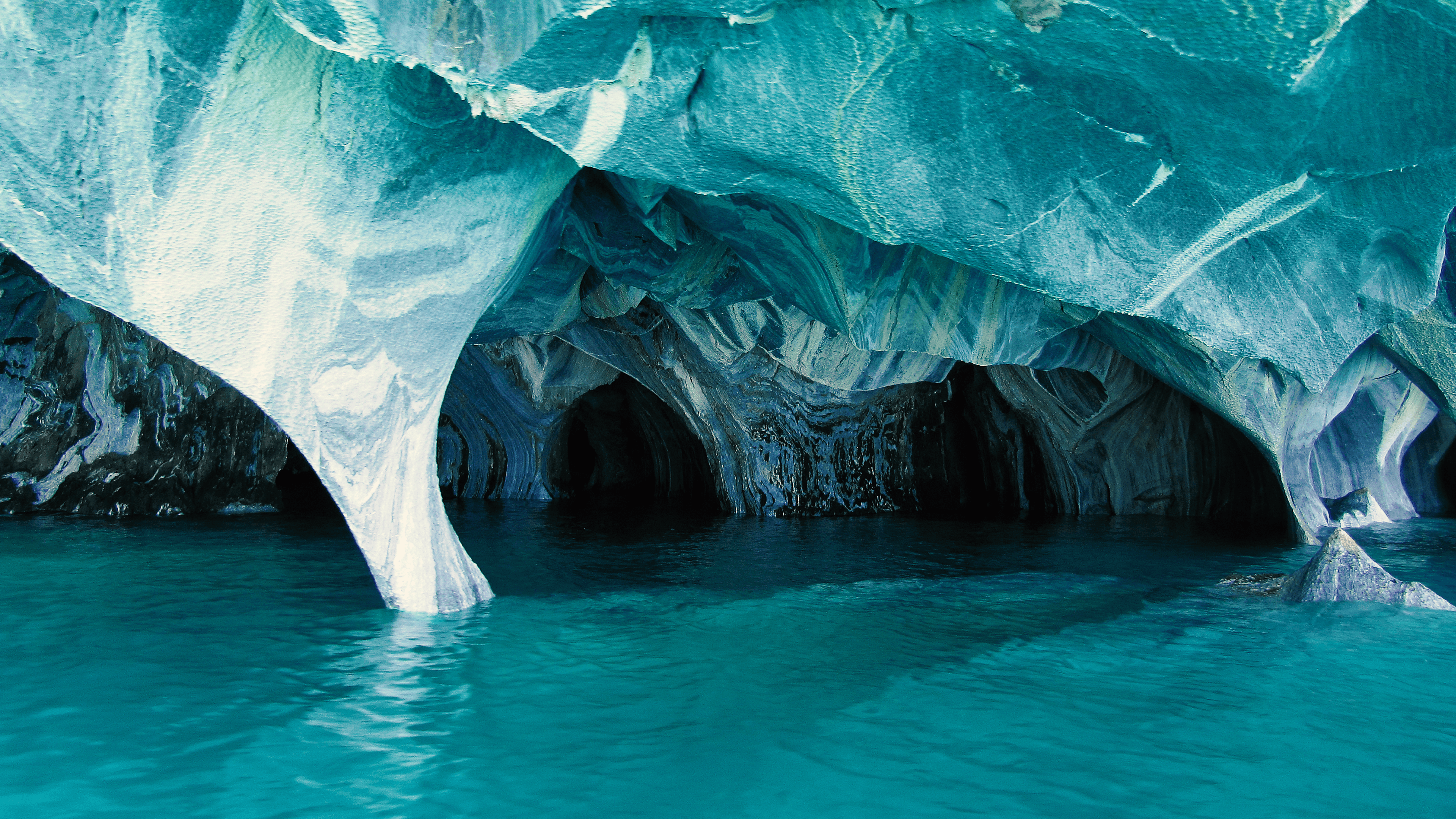 Grotta di marmo blu, 3840x2160 Ultra HD, PC