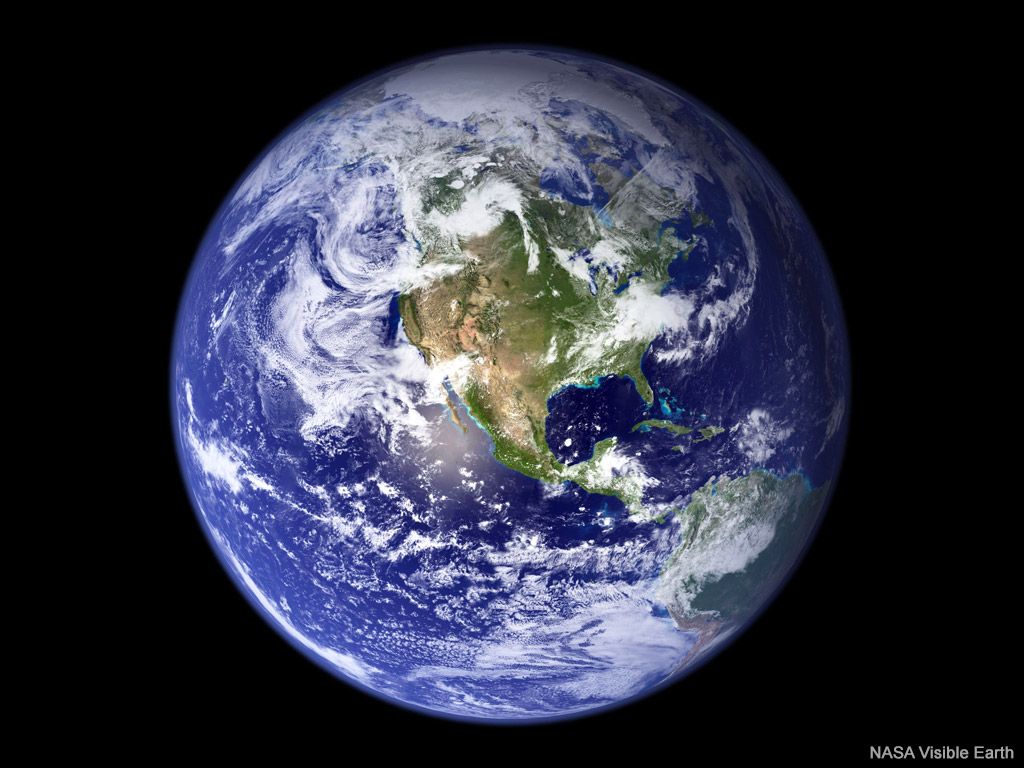 Pianeta Terra dallo spazio, 1024x768 HD, PC