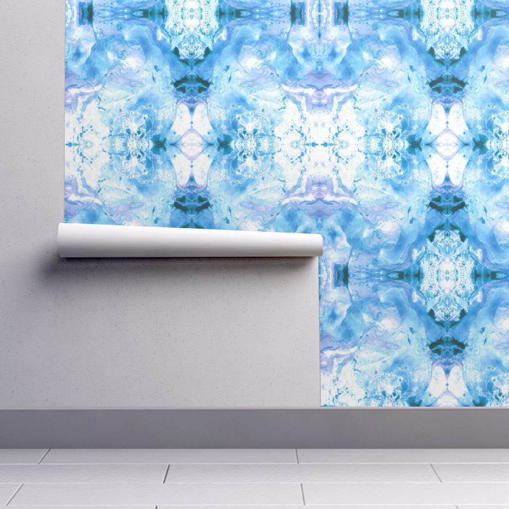 Camera da letto con murale marmo blu, 956x902 HD, Desktop