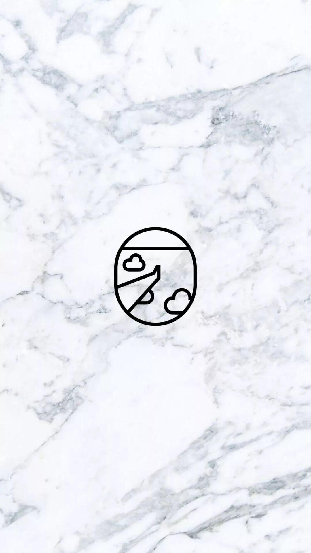 Marmo bianco con logo cerchio, 1080x1920 Full HD Verticale, iPhone