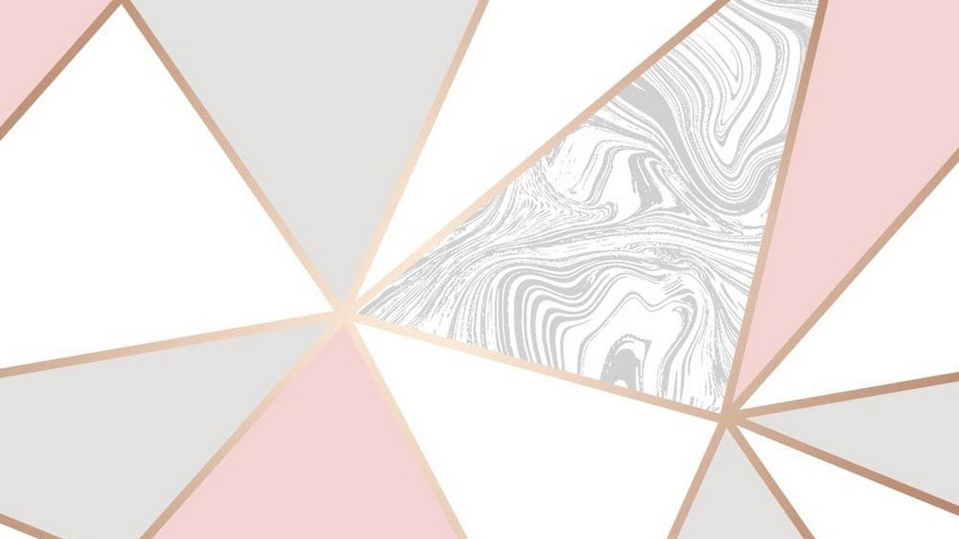 Marmo geometrico rosa e oro, 1920x1080 Full HD, HP Laptop