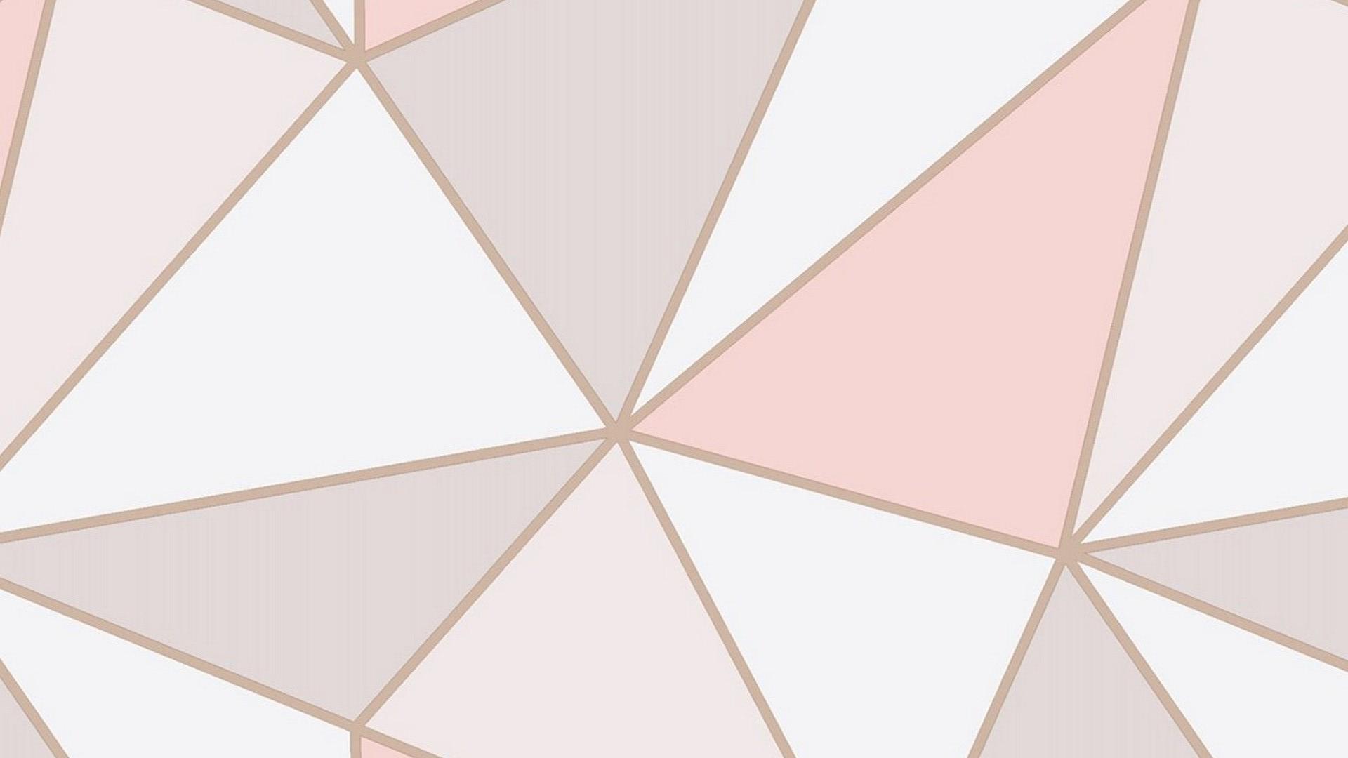 Motivo geometrico triangoli rosa oro, 1920x1080 Full HD 1080p, MacBook Pro