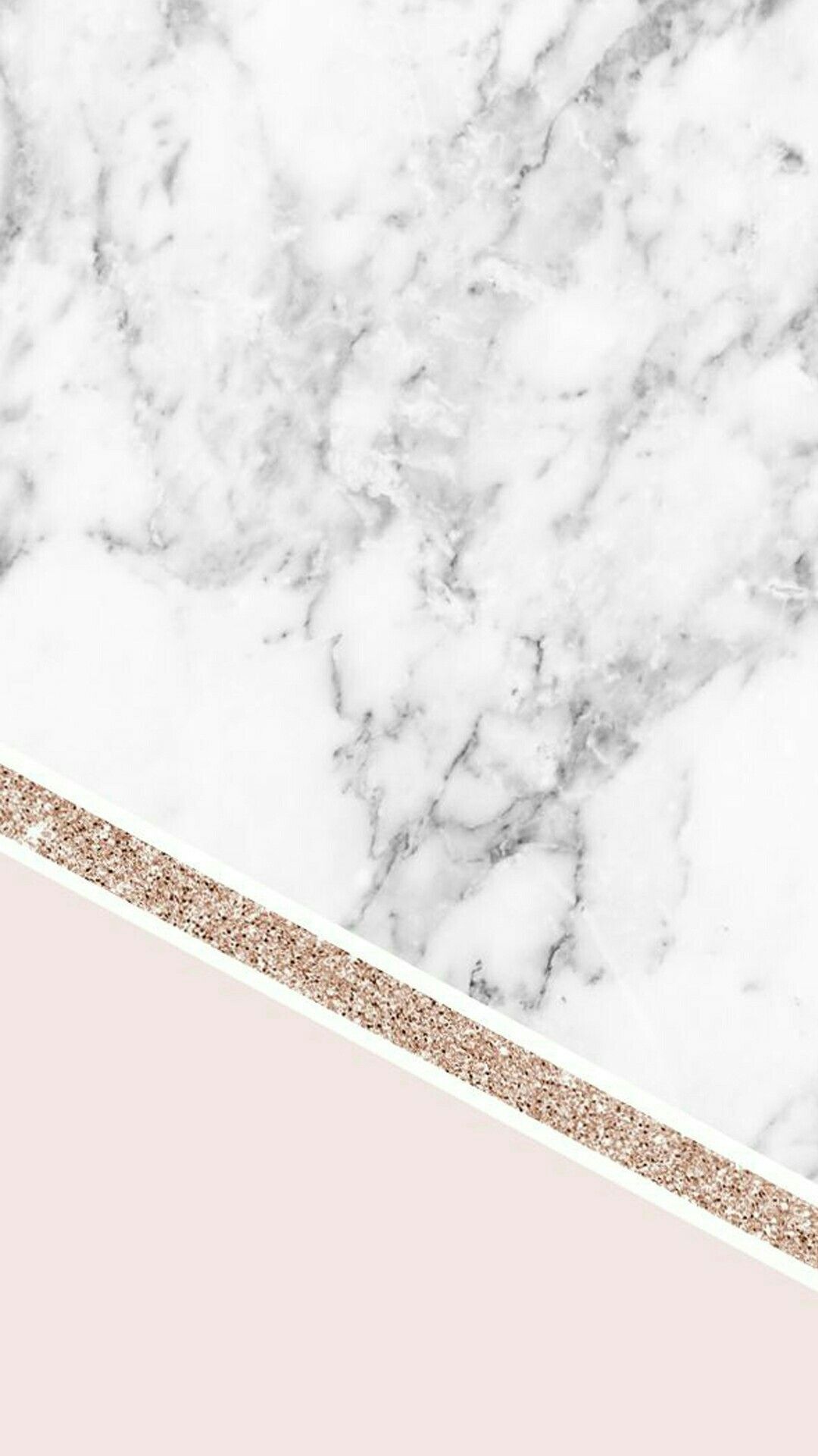 Marmo bianco e rosa glitter, 1080x1920 Full HD Verticale, iPhone Plus