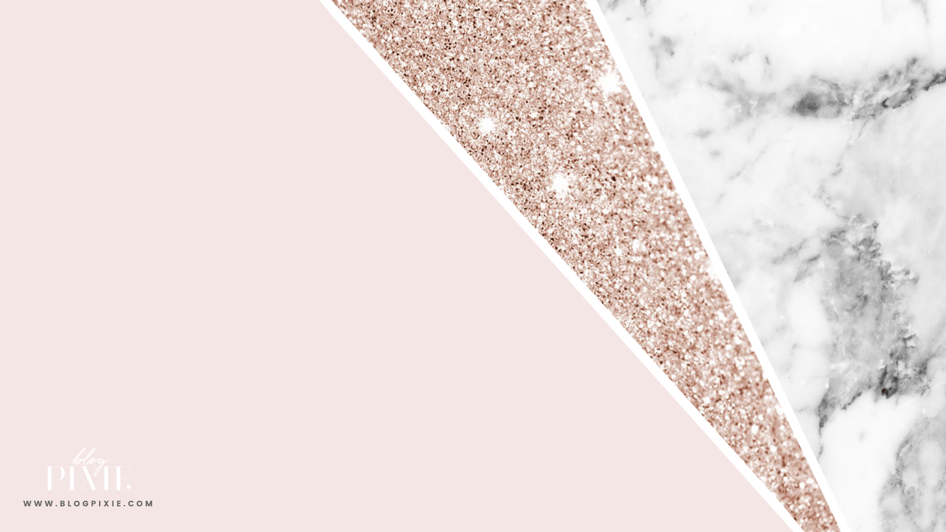 Marmo bianco e glitter oro rosa, 1920x1080 Full HD 1080p, Notebook
