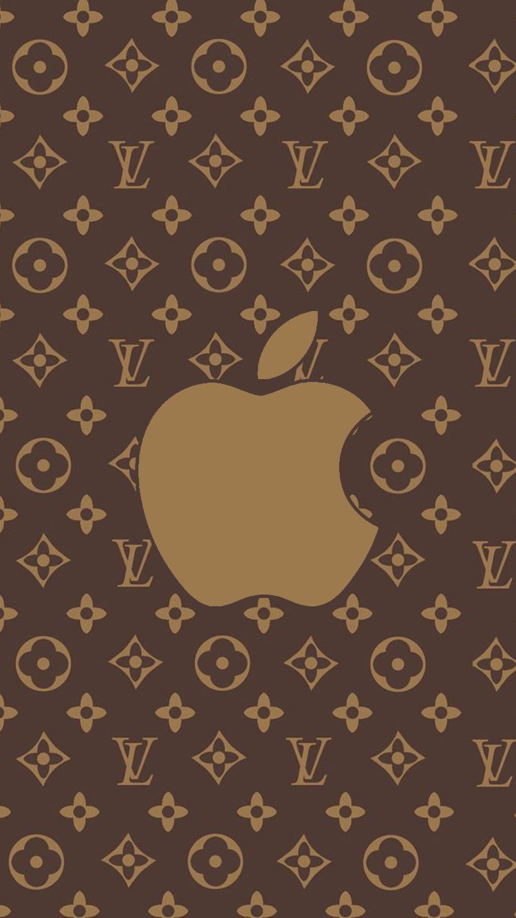 Louis Vuitton monogram marrone Apple, azienda tech, 750x1334 Verticale, iPhone Plus