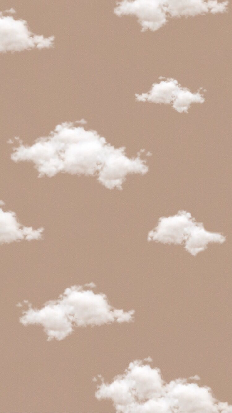 Nuvole bianche su marrone, 750x1333 Verticale, Xiaomi