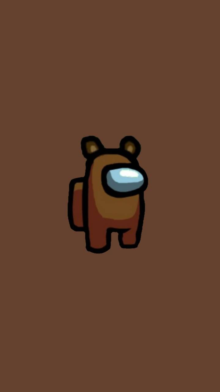 Personaggio Among Us marrone, gioco multiplayer, 720x1280 Verticale, Mobile