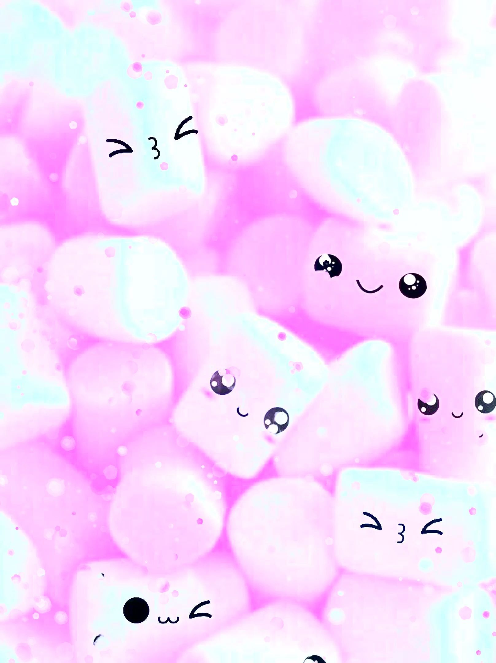 Marshmallow kawaii rosa pastello, 1616x2160 Full HD Verticale, iPhone