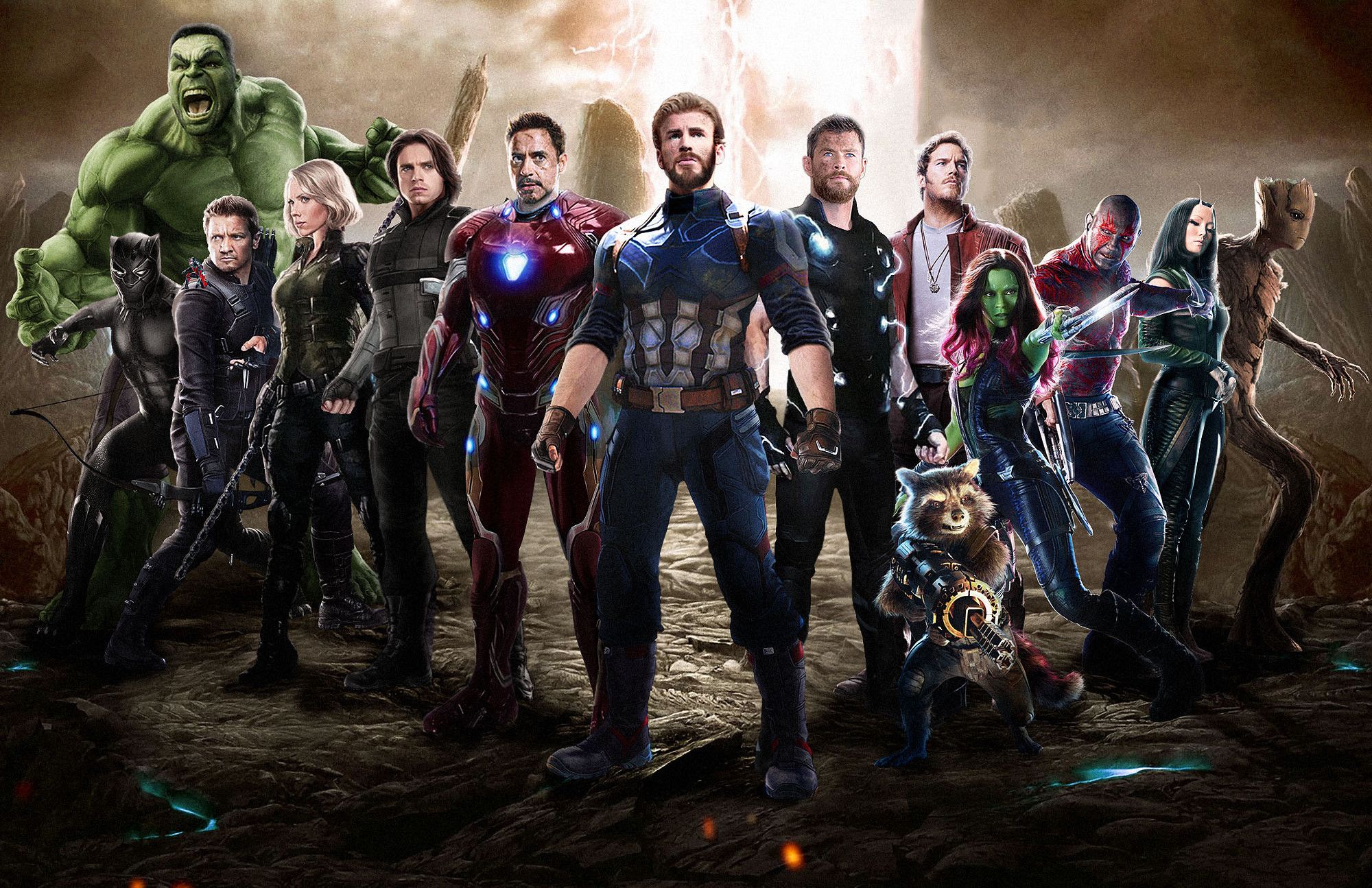 Personaggi Avengers Infinity War, supereroi, 2000x1295 alta risoluzione, PC