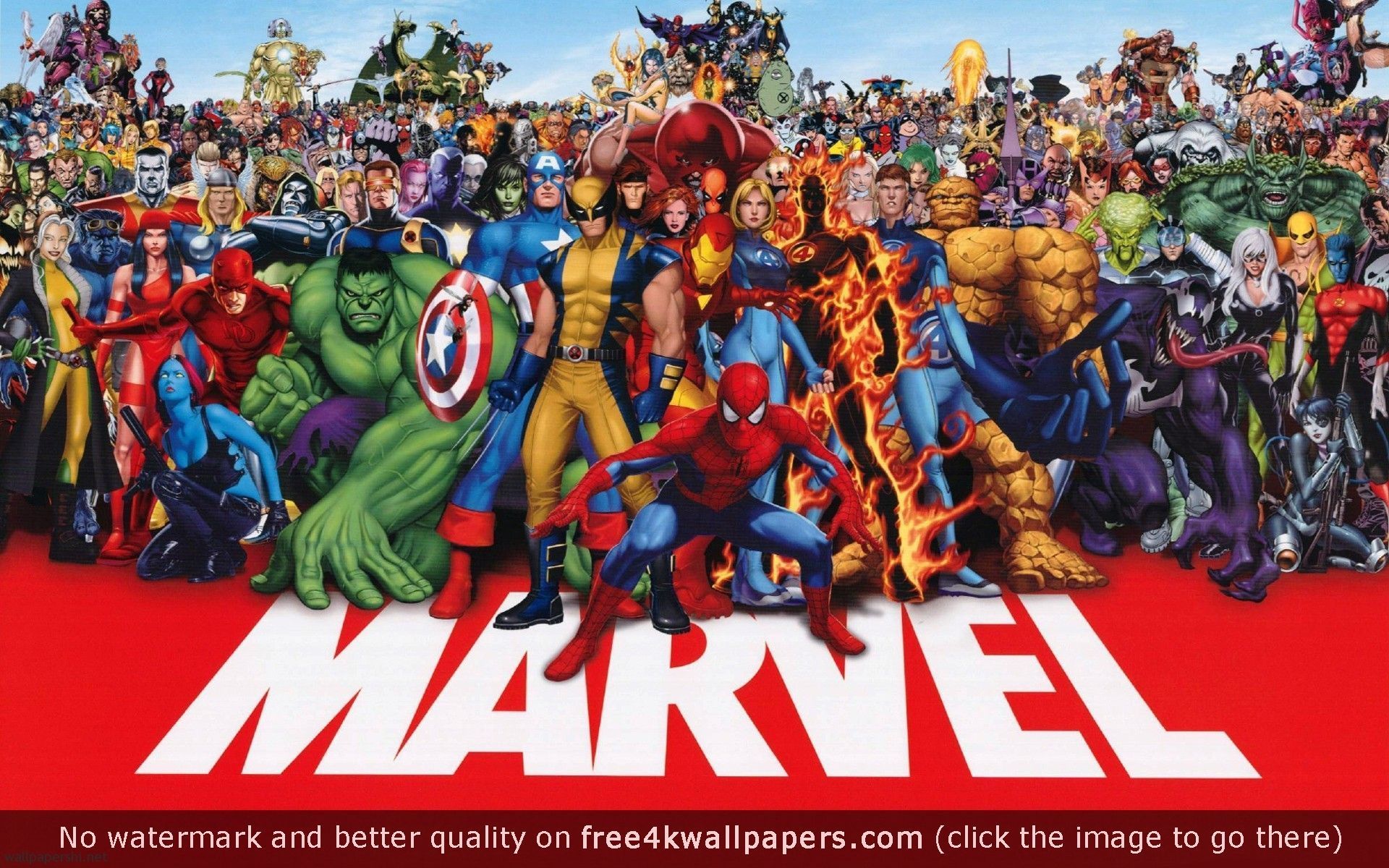 Personaggi Marvel gruppo supereroi, 1920x1200 Full HD+, Laptop
