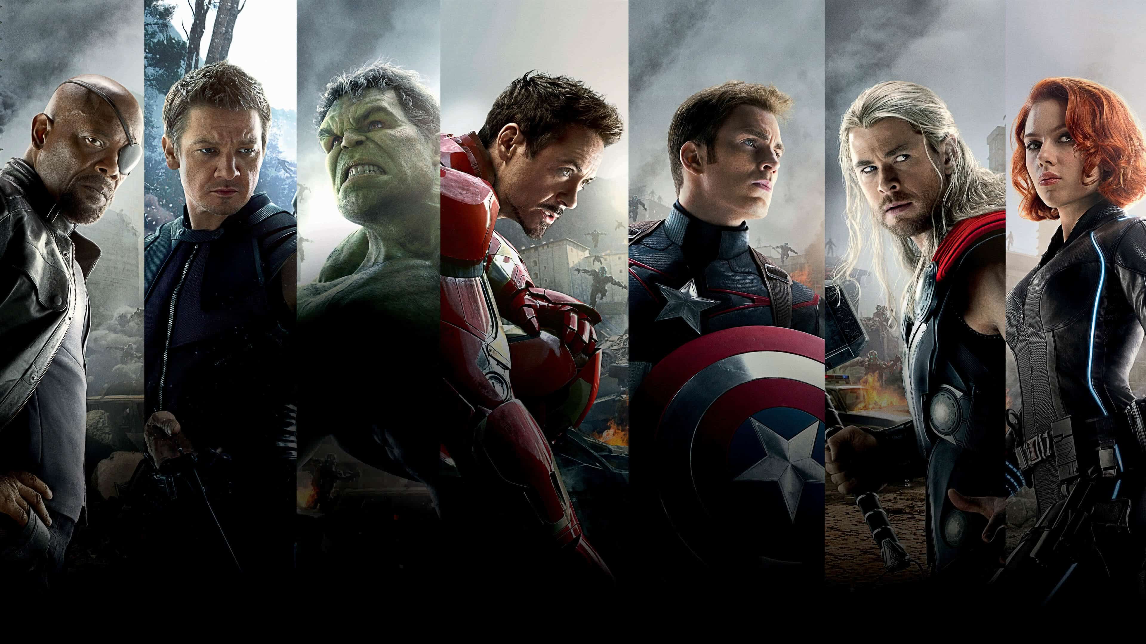 Personaggi Avengers Marvel gruppo, 3840x2160 Ultra HD, 4K TV