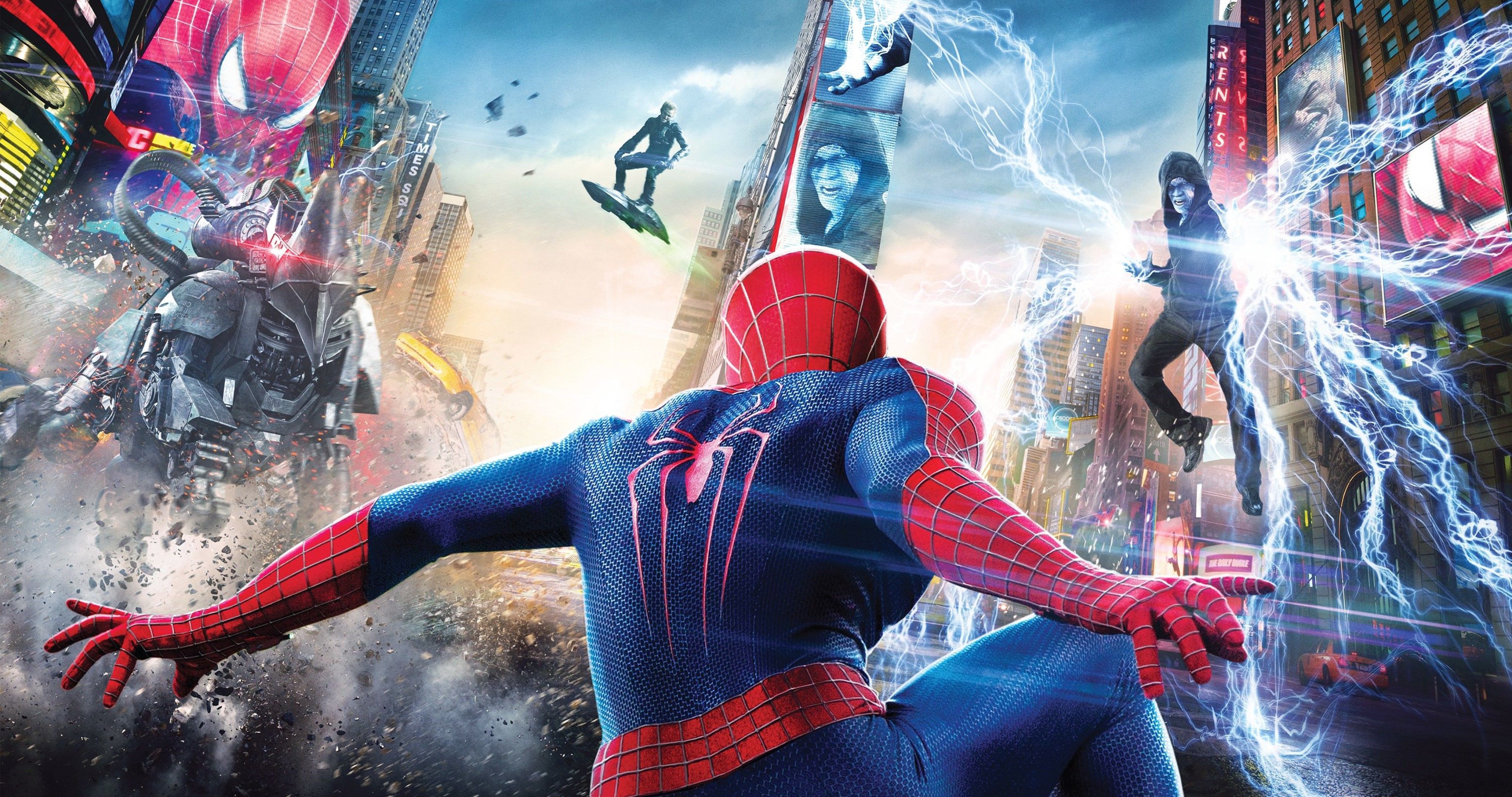 Spider-Man città elettricità, 4096x2160 4K Ultra HD, Monitor 4K