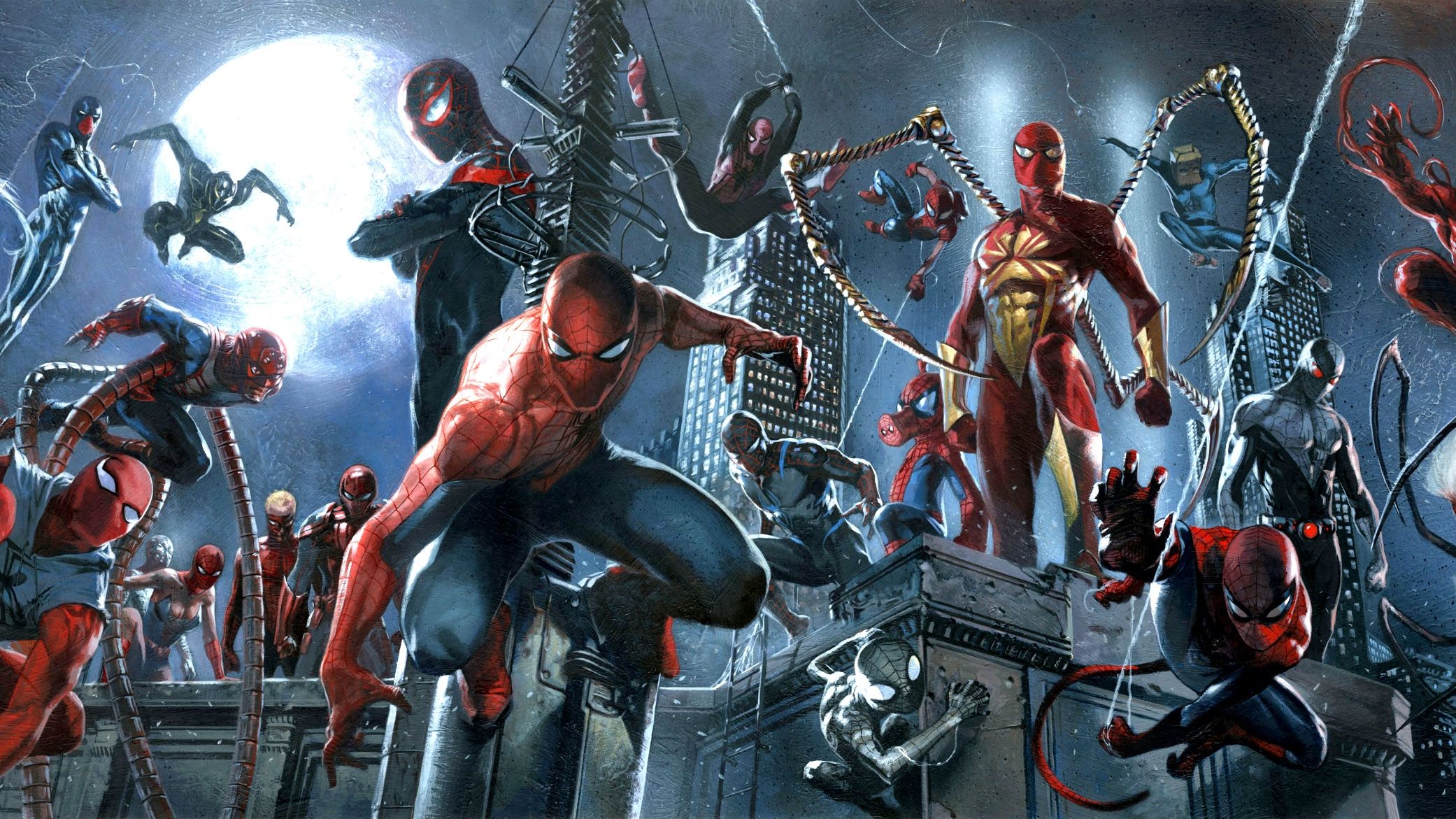 Spider-Man versi multiple, 2082x1171 alta risoluzione, iMac