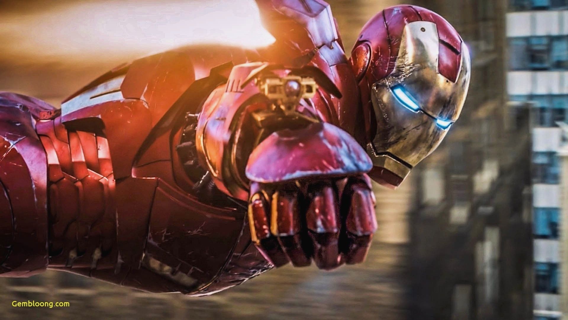 Iron Man che vola in città, 1920x1080 Full HD, PC Desktop