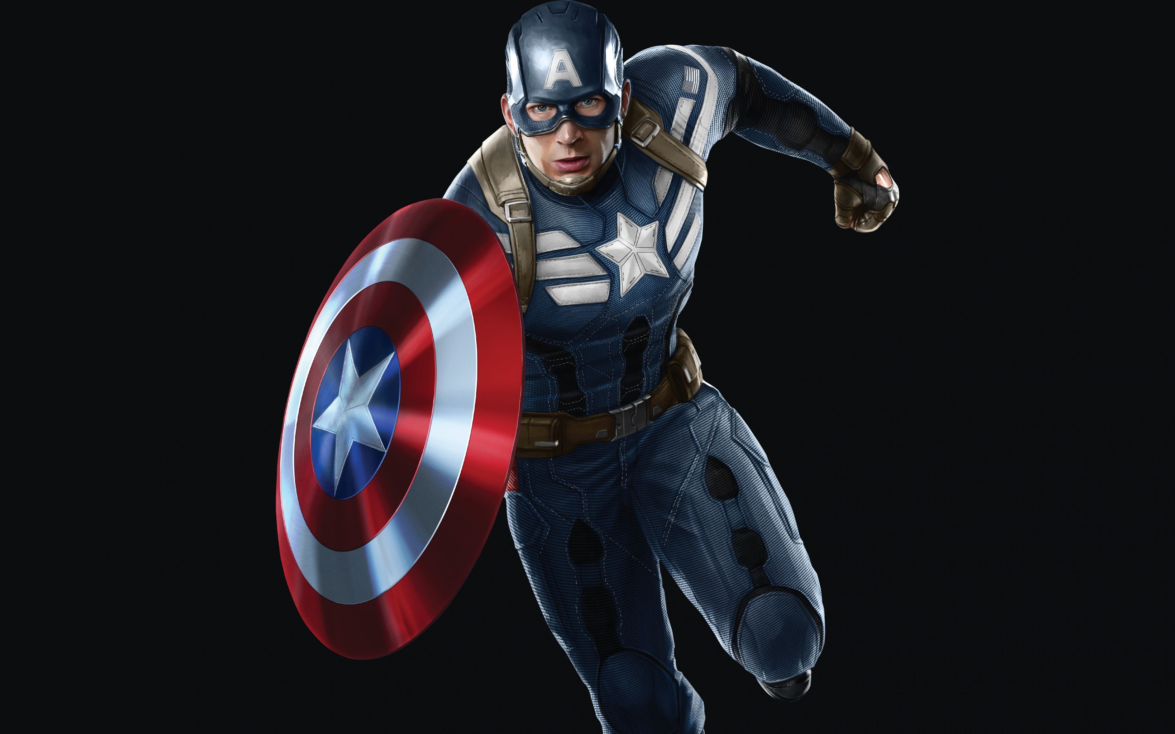 Captain America con scudo, 3840x2400 4K Ultra HD, Smart TV 4K