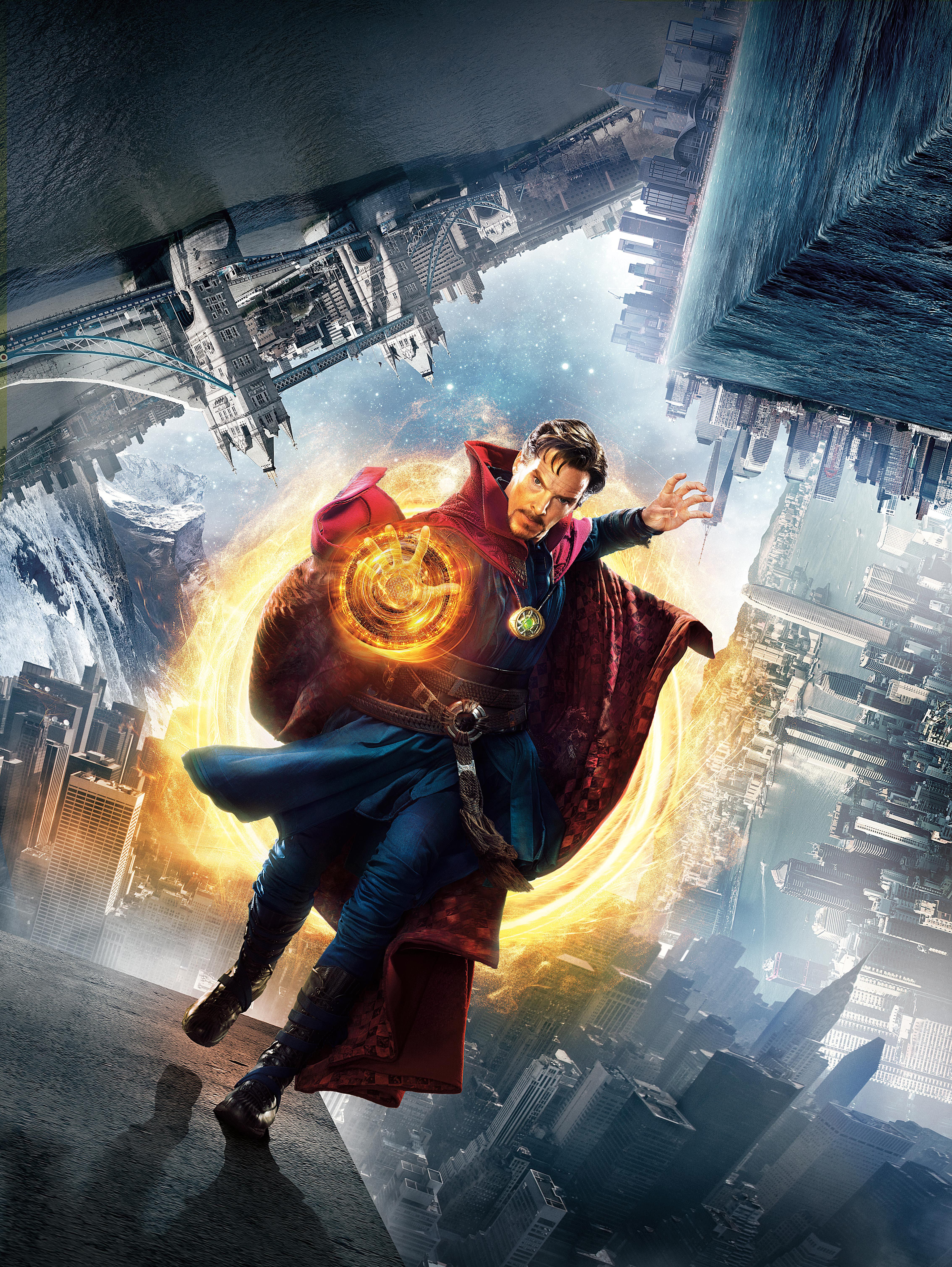 Doctor Strange Marvel città distorta, Stephen Strange, 4536x6035 Verticale, Telefono