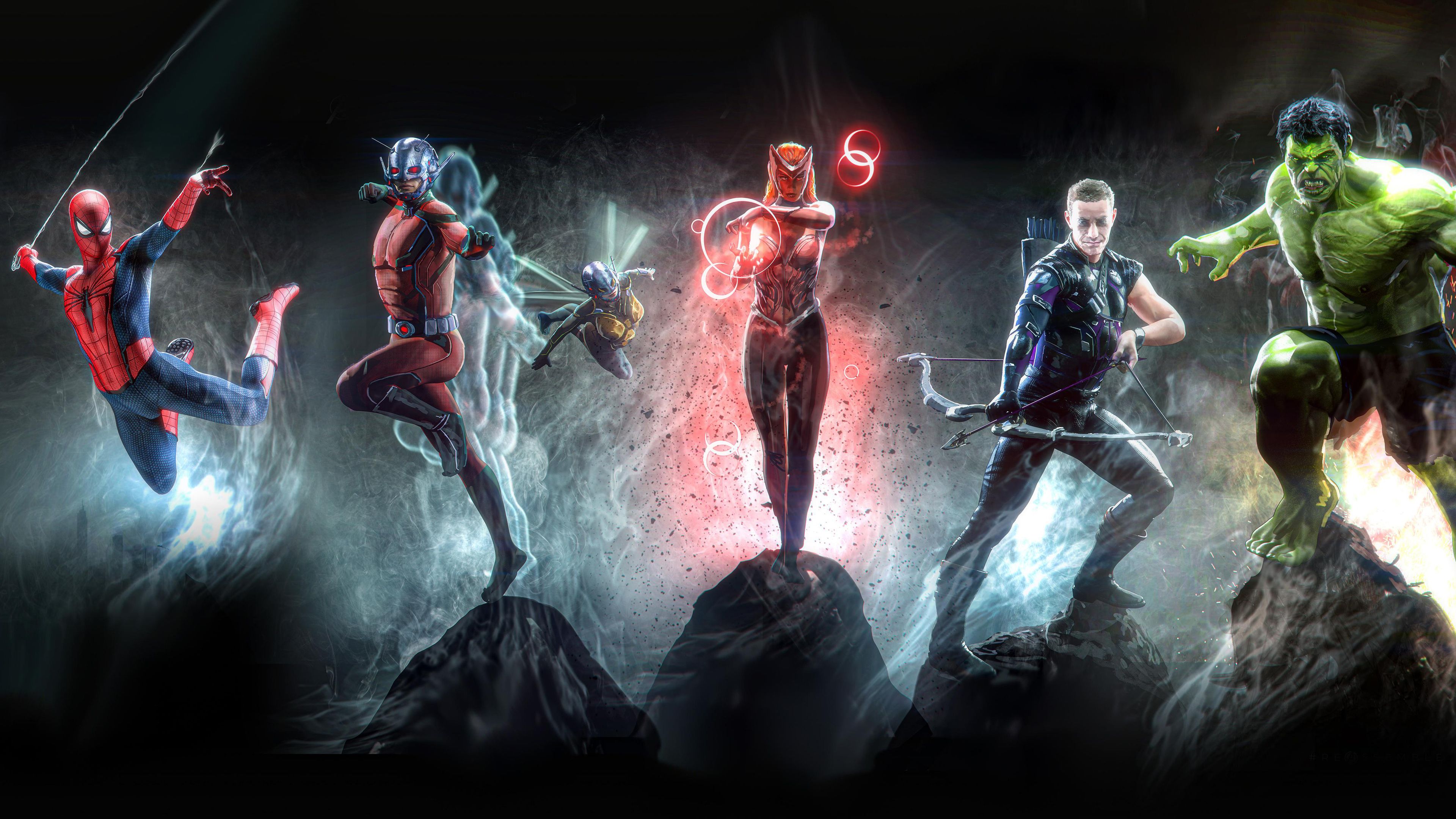 Supereroi Avengers Marvel artwork, 3840x2160 UHD, Monitor 4K