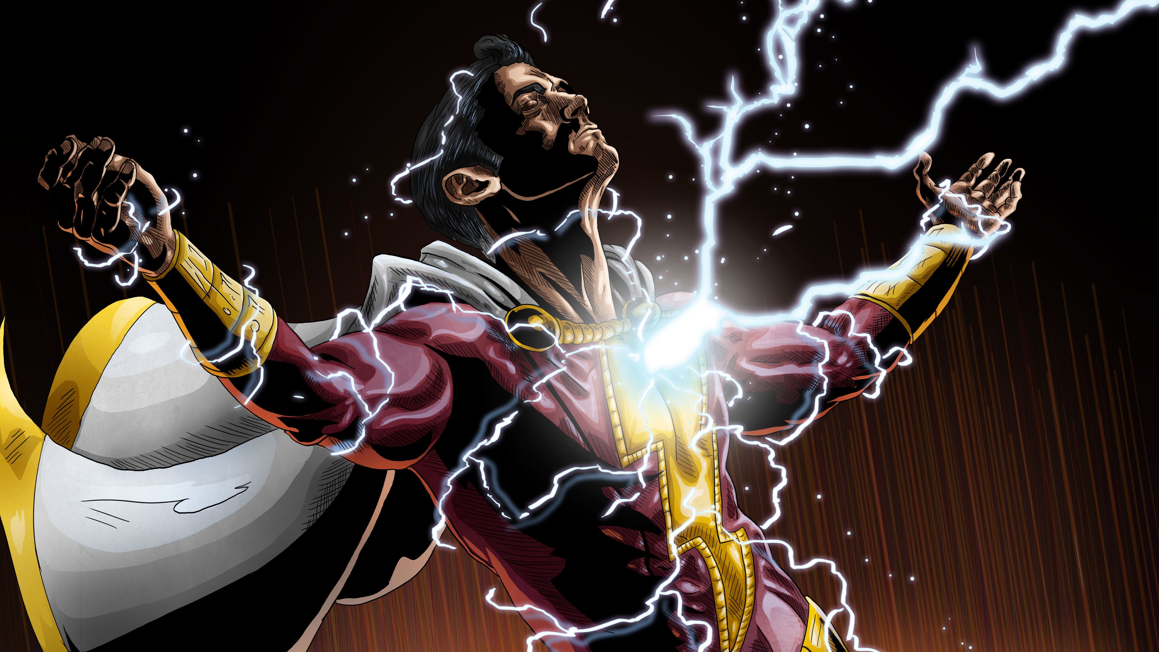 Shazam fulmini animato, 3840x2160 4K, Desktop 4K