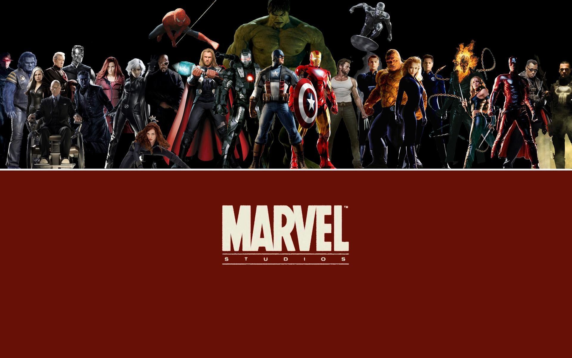 Personaggi Marvel Studios in fila, 1920x1200 Full HD+ WUXGA, PC Desktop