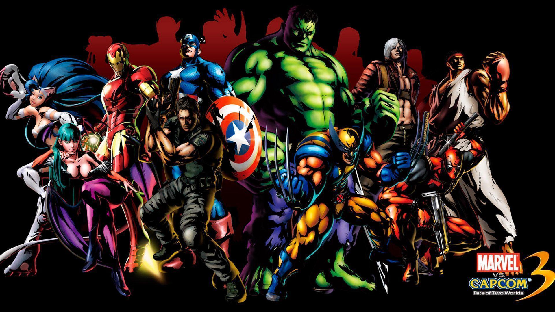 Marvel vs Capcom 3 personaggi, supereroi, 1920x1080 1080p, PC Desktop