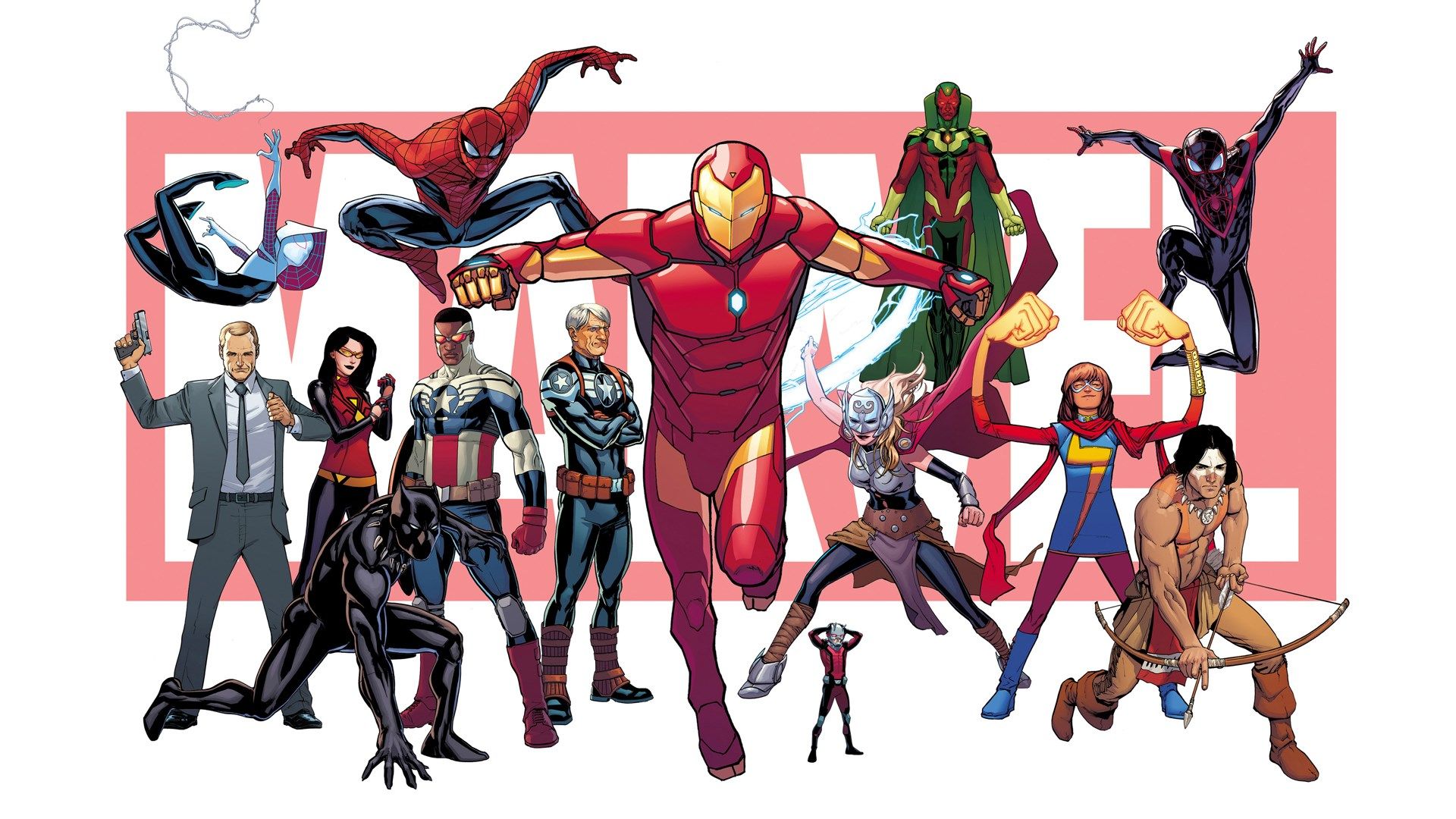 Supereroi Marvel gruppo, 1920x1080 Full HD 1080p, PC Desktop
